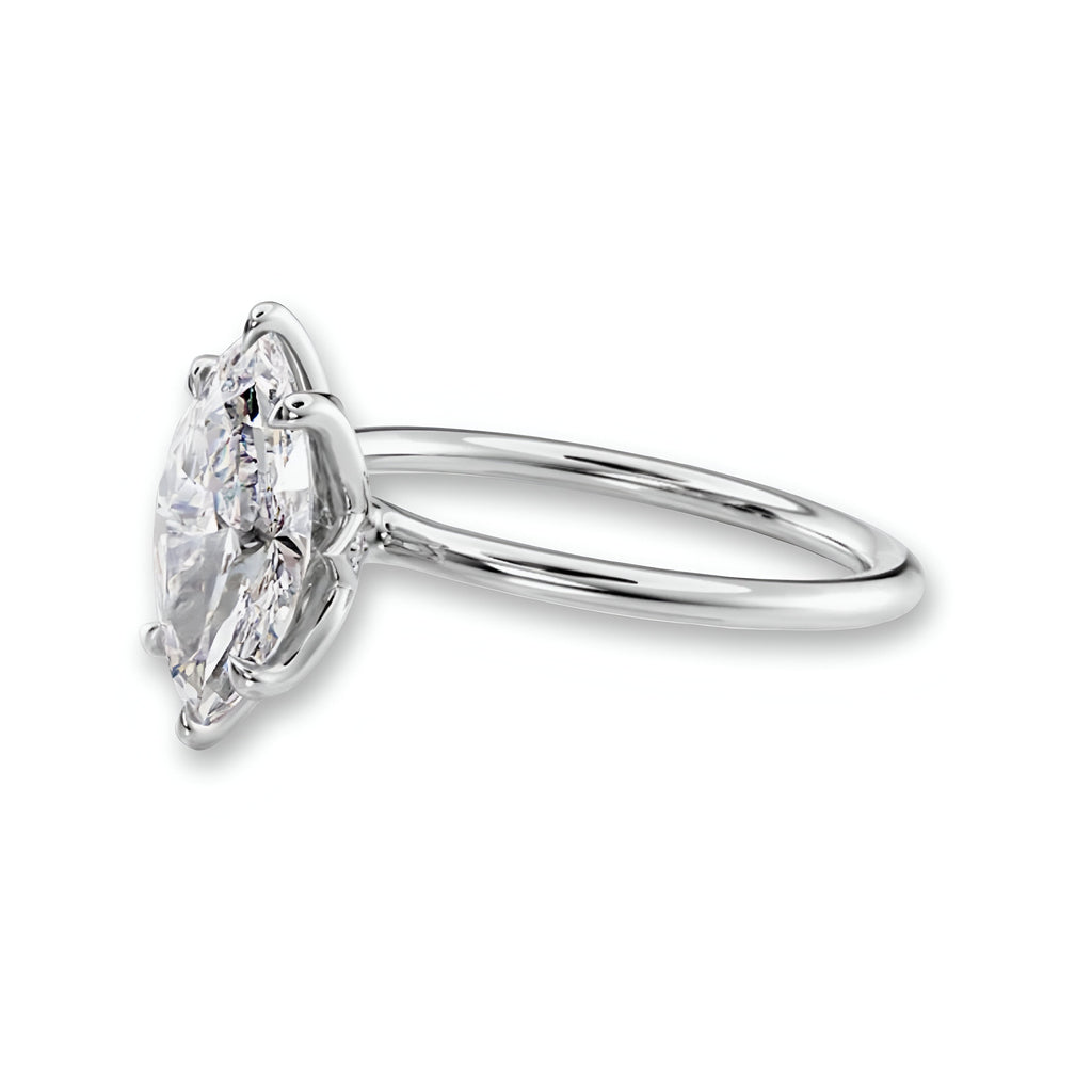 2.0CT Marquise Cut W/ 6 Prongs MG ESSENCE