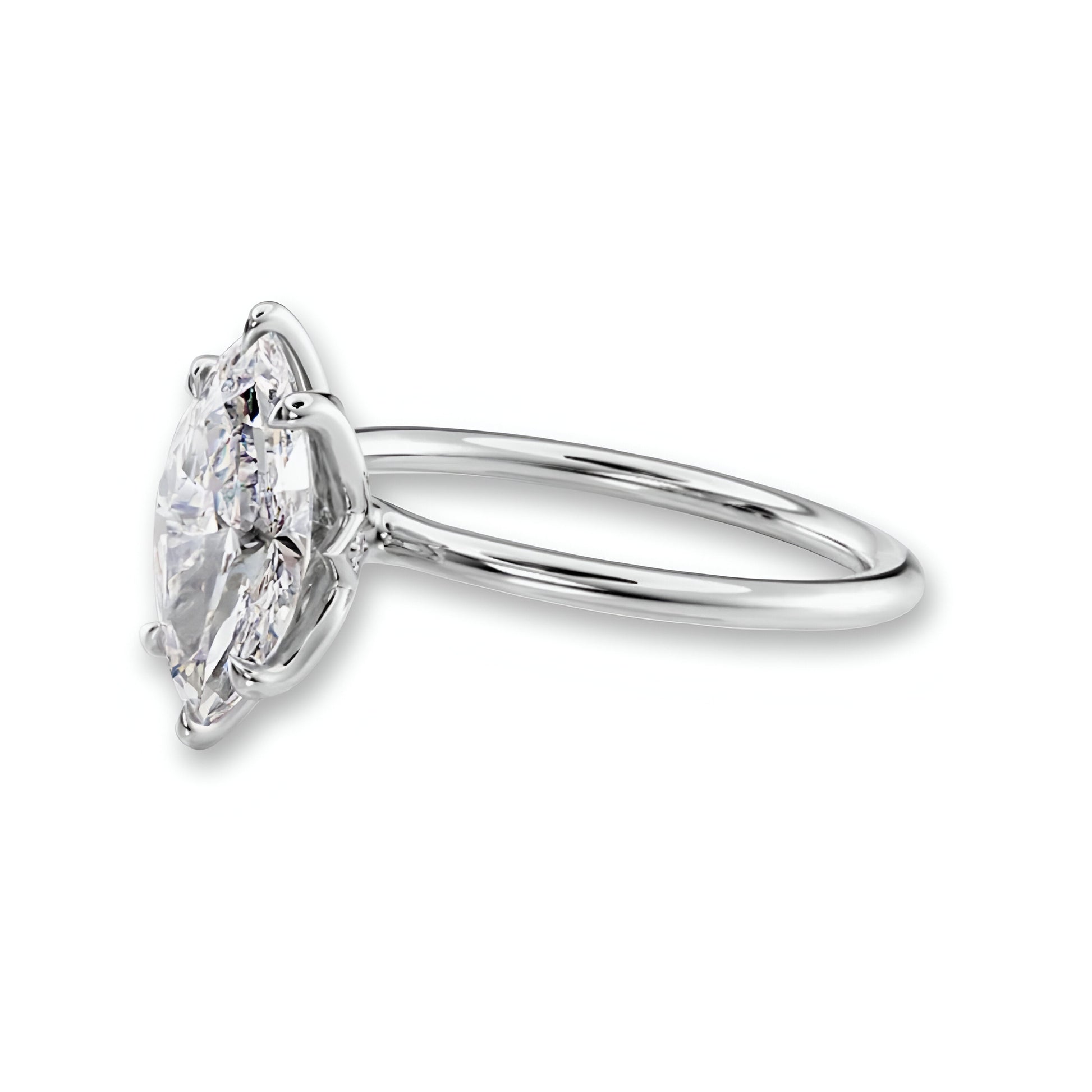 2.0CT Marquise Cut W/ 6 Prongs MG ESSENCE