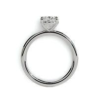 1.0ct Oval Cut Solitaire Ring – Classic Solitaire Setting | Sterling Silver or White Gold