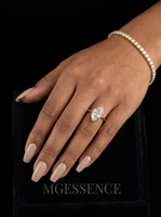 4.0ct Marquise Cut Bezel Ring in 9-18K Yellow Gold