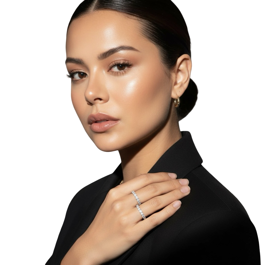 MG PREMIER™️ TRELLIS ETERNITY BAND