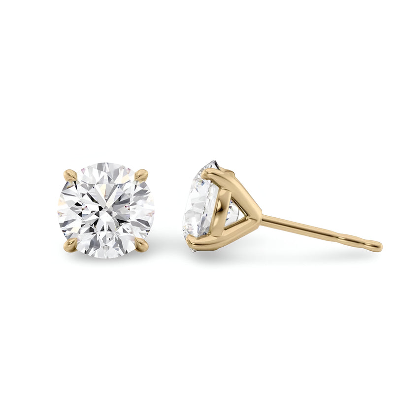 Round Stellar Gleam Earrings