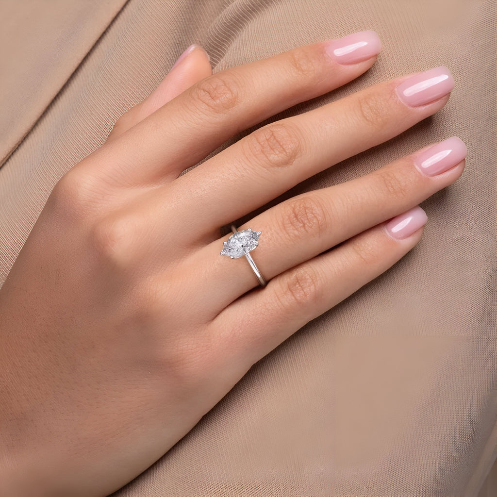 2.0CT Marquise Cut W/ 6 Prongs MG ESSENCE