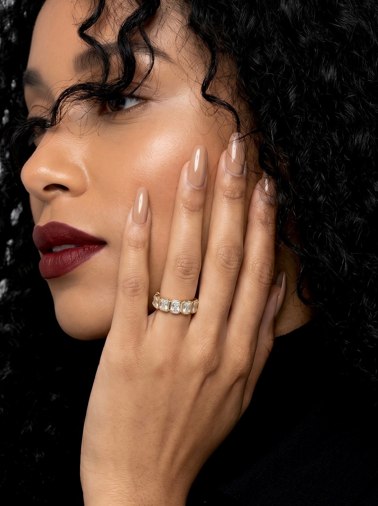 Radiant Cut Bezel Eternity Band