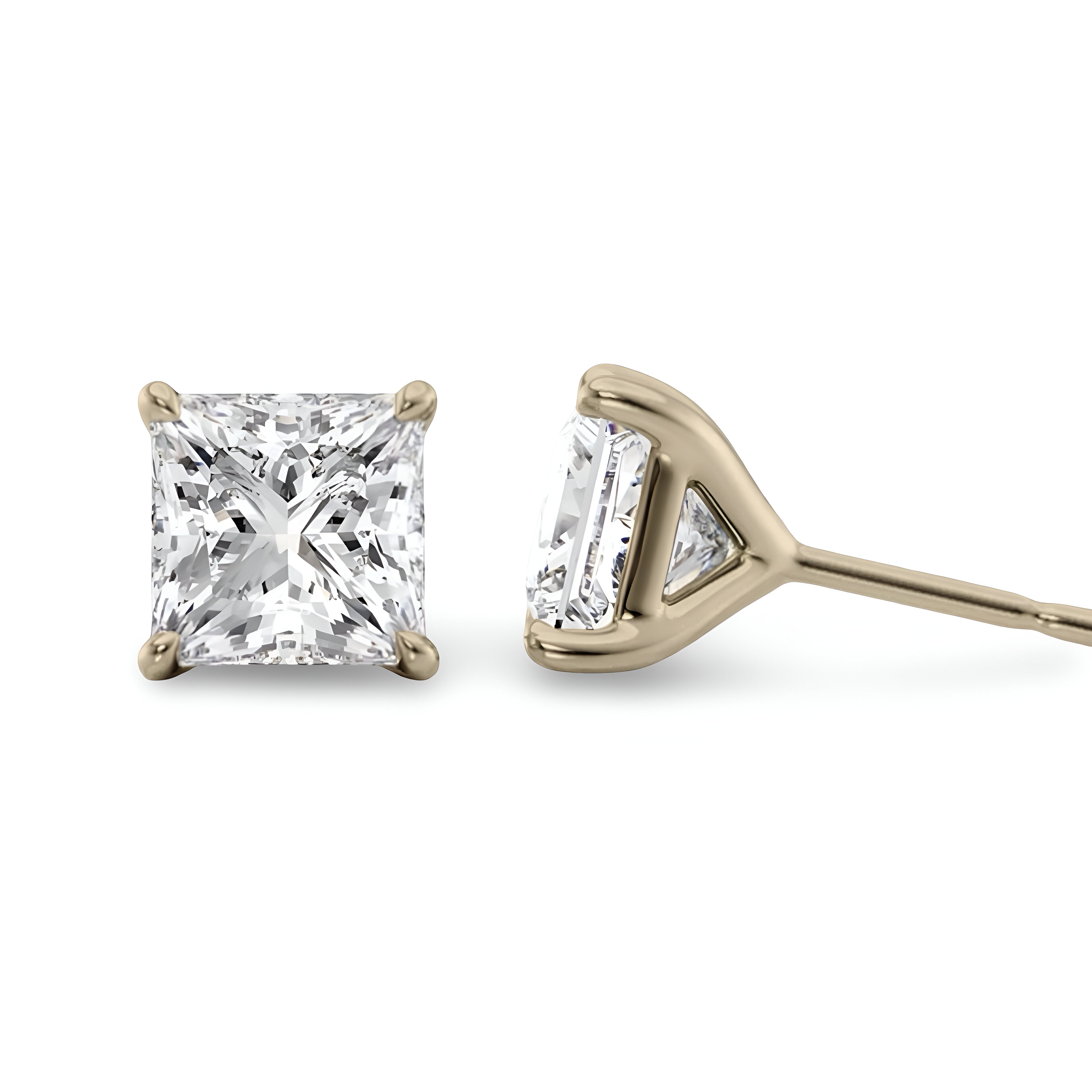 The Radiant Brilliance™ Earrings – 2.0ct Moissanite