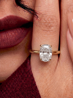 MG LUCERA™ Cushion Cut Hidden Halo Solitaire Ring
