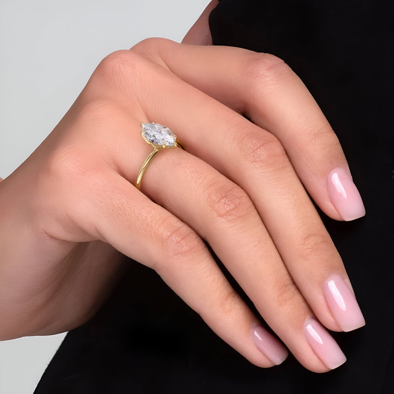 2.0CT Marquise Cut W/ 6 Prongs