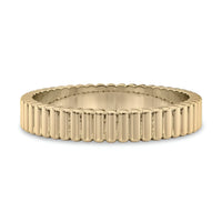 MG NOVO 3mm Continuous Motif Yellow Gold Band