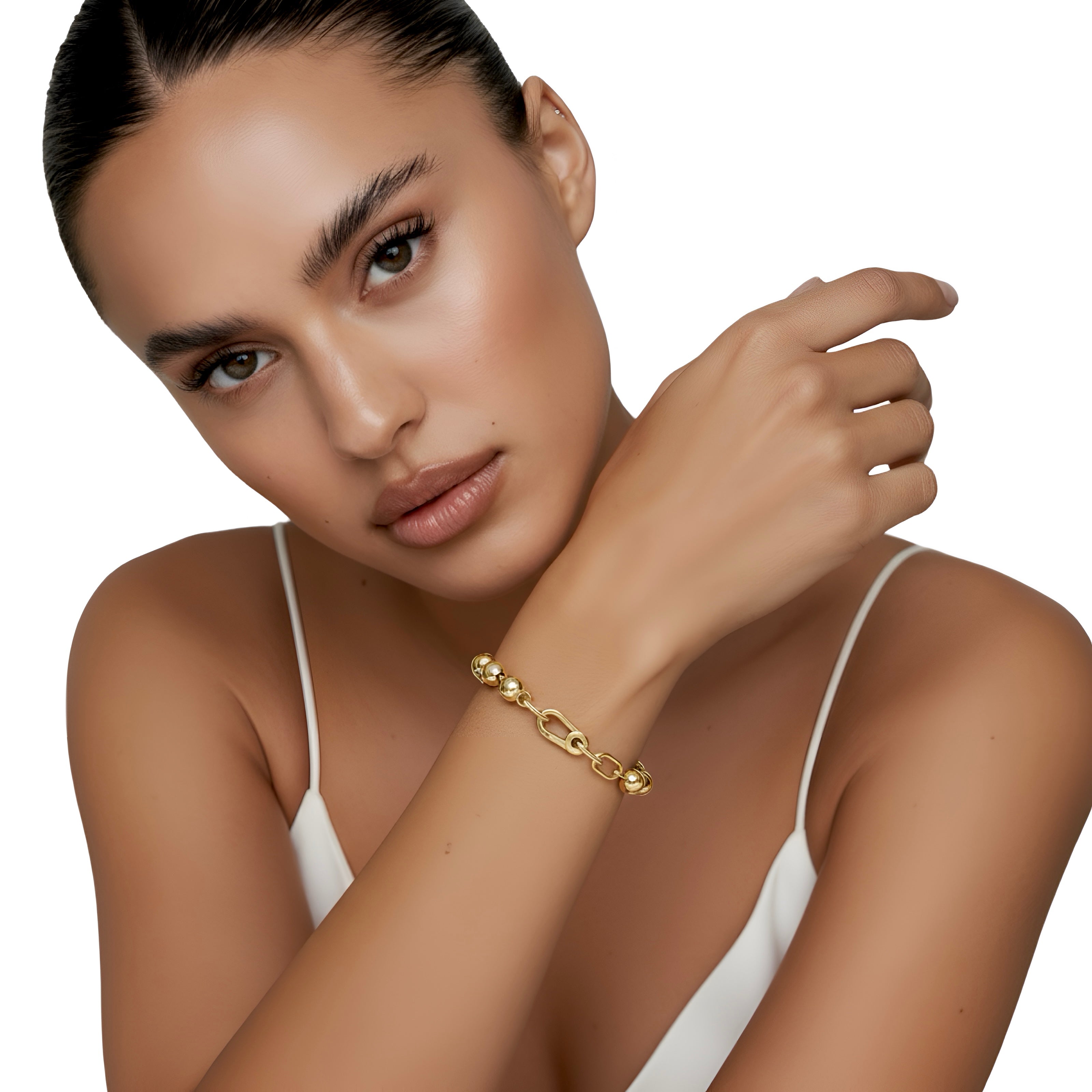 DUALITÀ™ ORO — Italian Pearl & 18K Gold-Plated Sterling Silver Bracelet