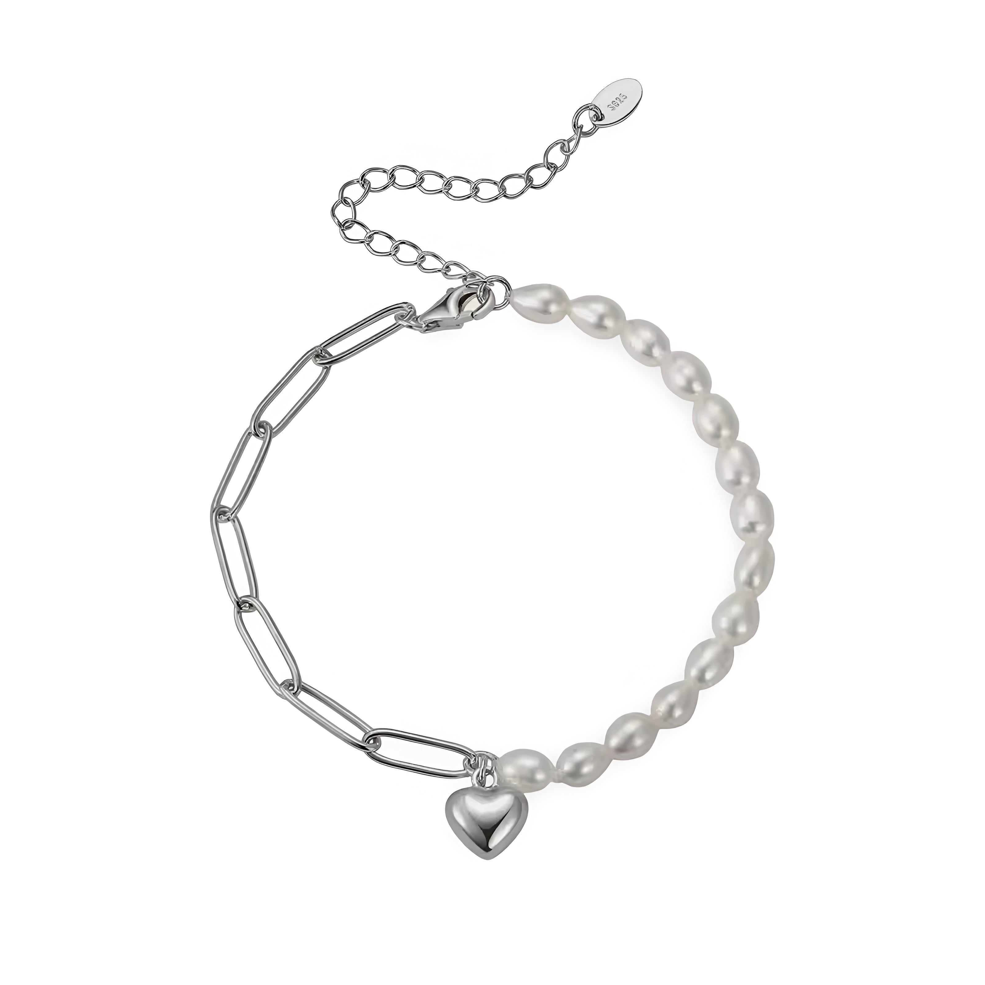 Cuore Dualità™ Sterling Silver Pearl Bracelet