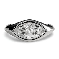 The Vanta Marquise Band in Sterling Silver