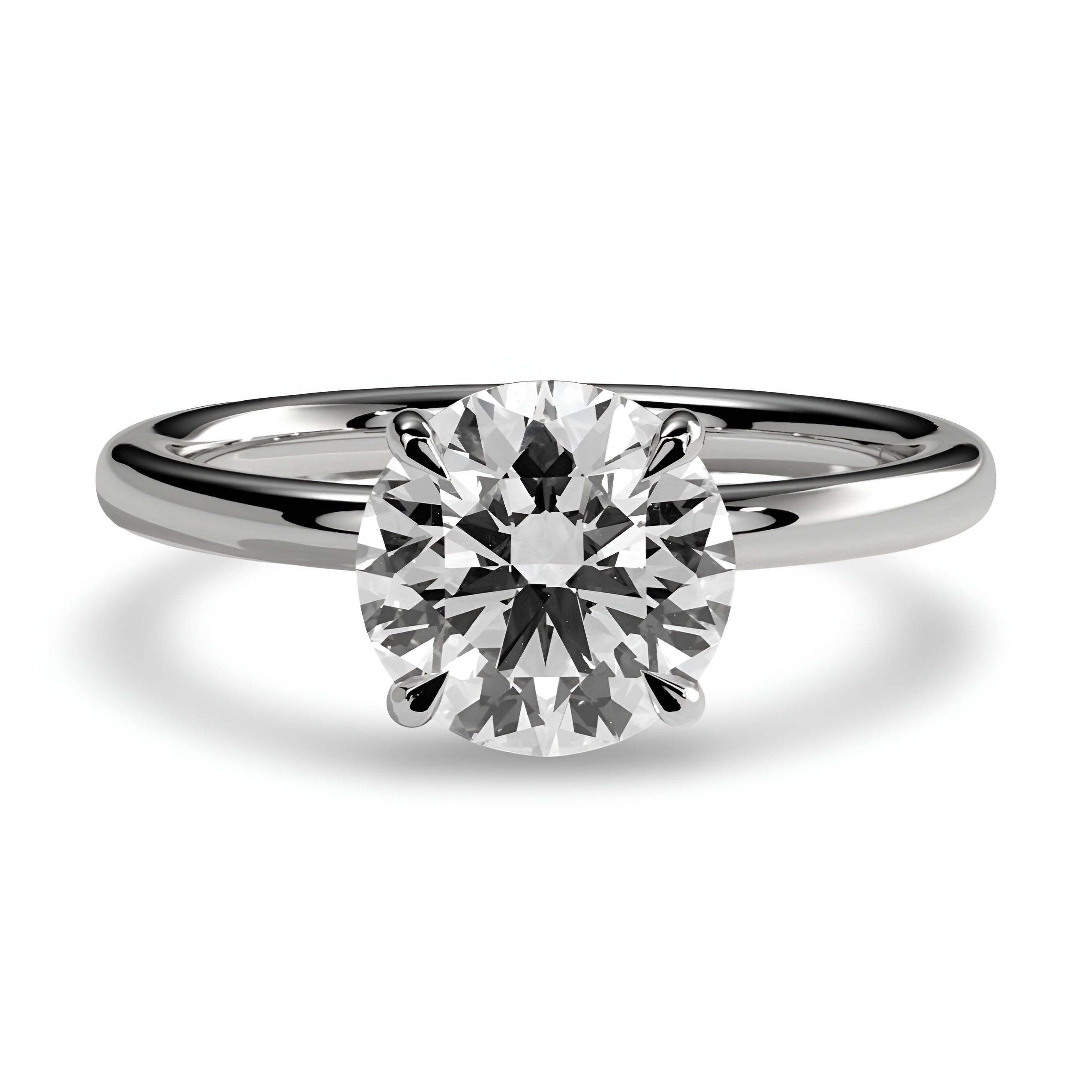 The Eternal Round Solitaire Ring in Sterling Silver