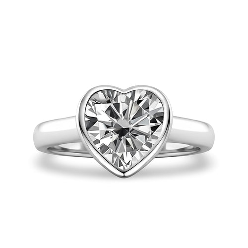 The Bella Corte™ Bezel Heart Ring MG ESSENCE