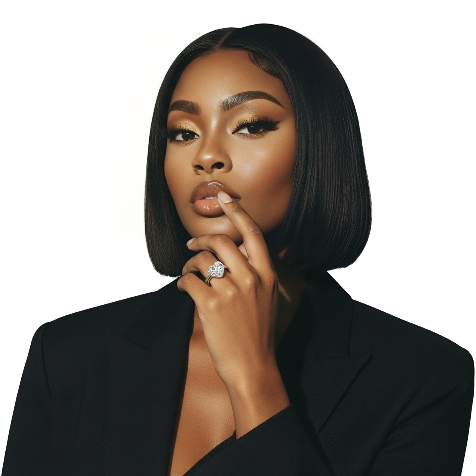 The Bella Corte™ Bezel Heart Ring