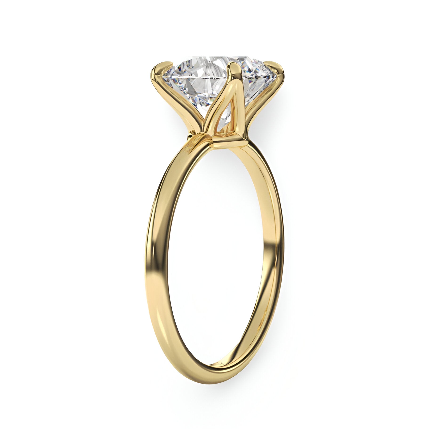 2.0CT Round Brilliant Solitaire W/ Four Prongs