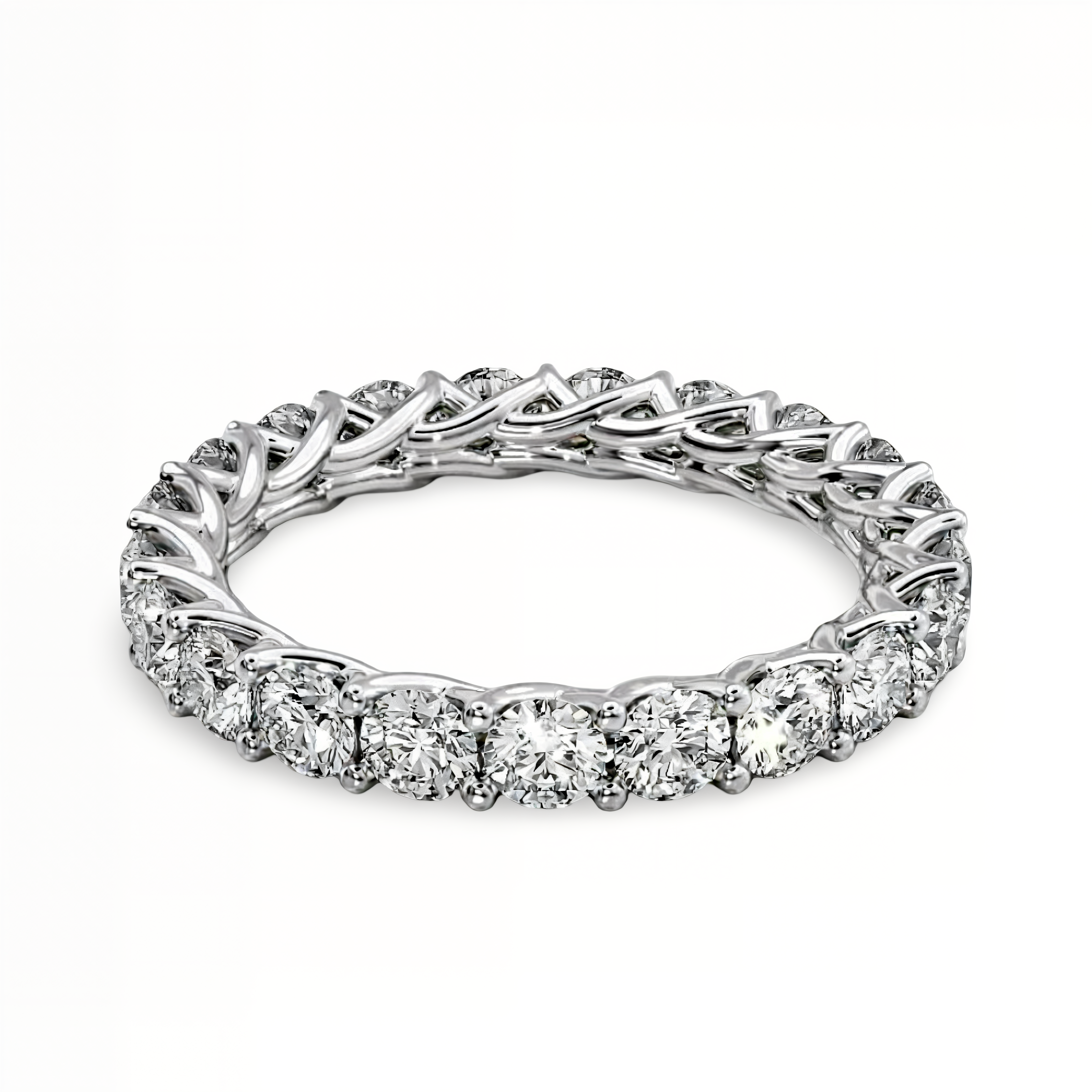 MG PREMIER™️ TRELLIS ETERNITY BAND