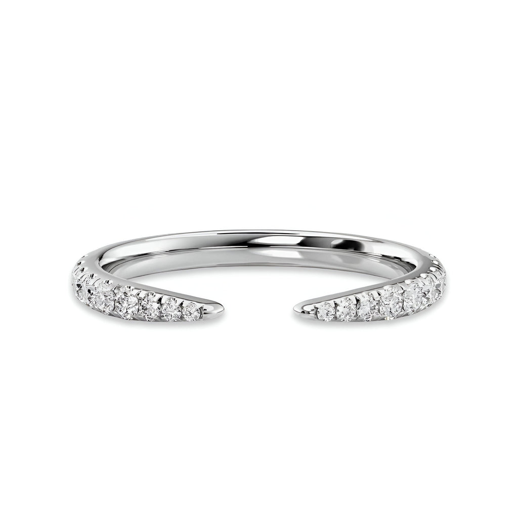 The Divine Arc™ Pavé Moissanite Gap Band MG ESSENCE