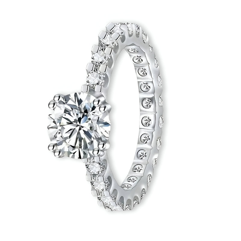 2.0CT Round Brilliant W/ Full Eternity Band