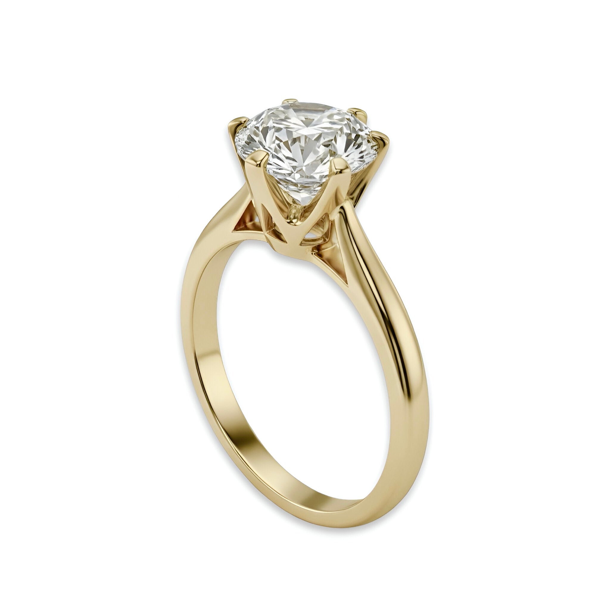 3.0ct Six-Prong Round Brilliant Ring