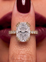 MG TALON PAVÉ™ Cushion Cut with Double Triple-Claw Prongs