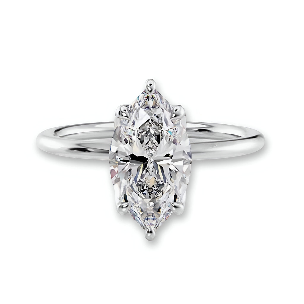 2.0CT Marquise Cut W/ 6 Prongs MG ESSENCE