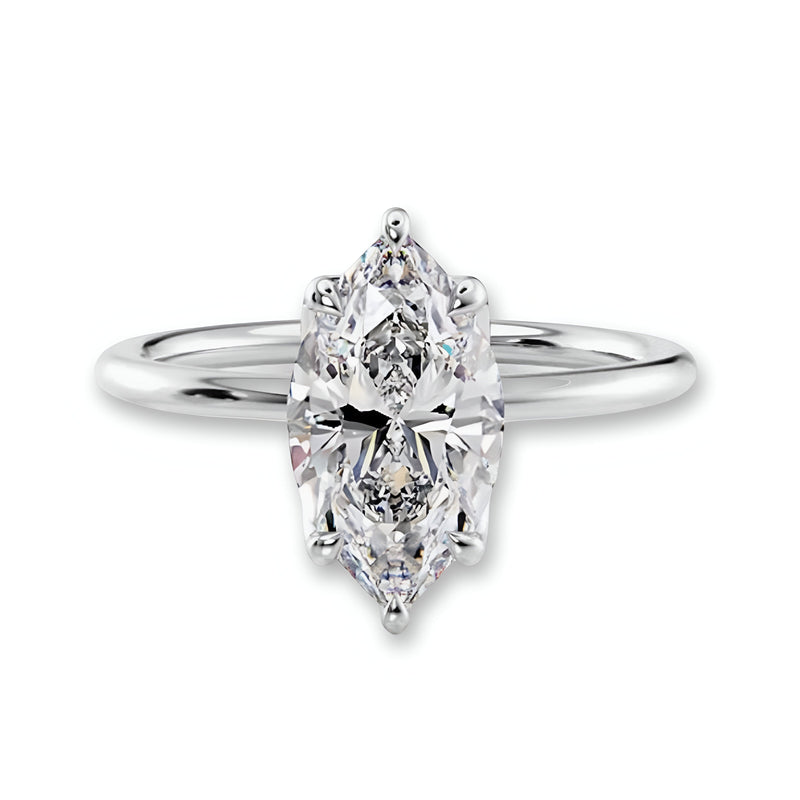 2.0CT Marquise Cut W/ 6 Prongs