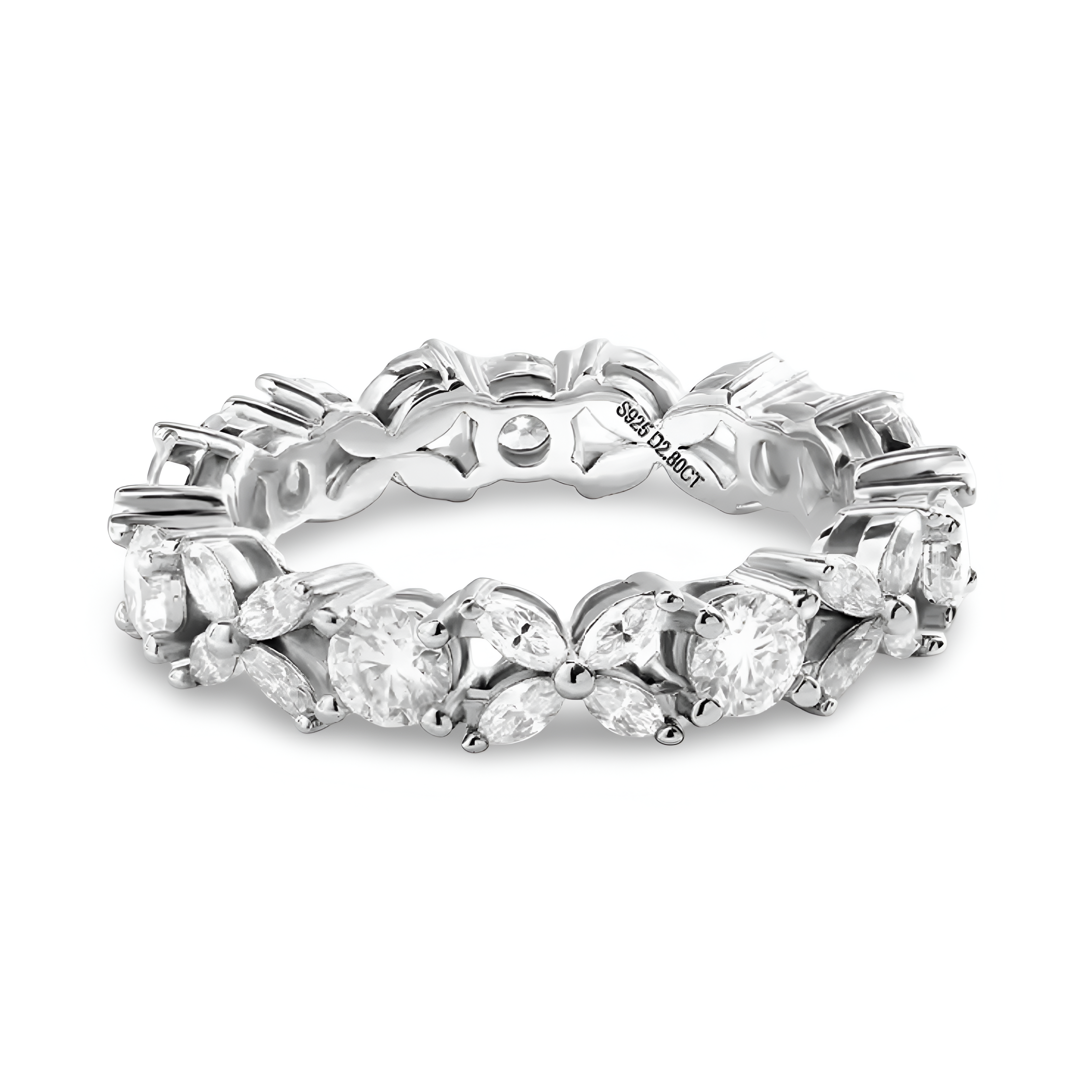 THE LUMIÈRE™️ Marquise & Round Brilliant Eternity Band