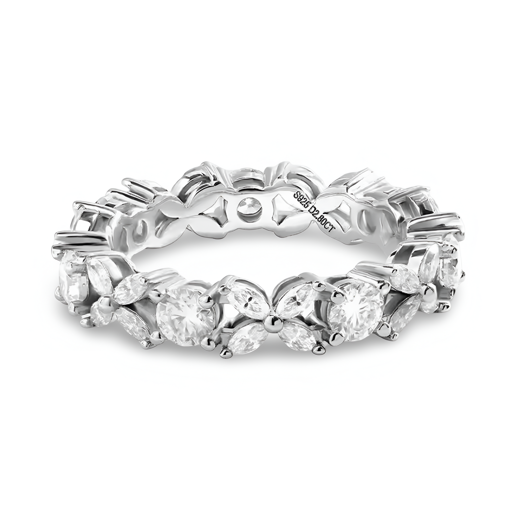 THE LUMIÈRE™️ Marquise & Round Brilliant Eternity Band