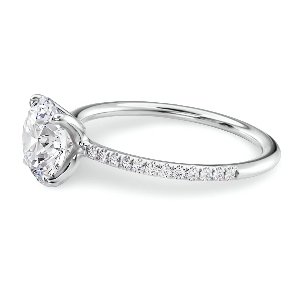 2.0CT Round Brilliant Set in Pavé MG ESSENCE