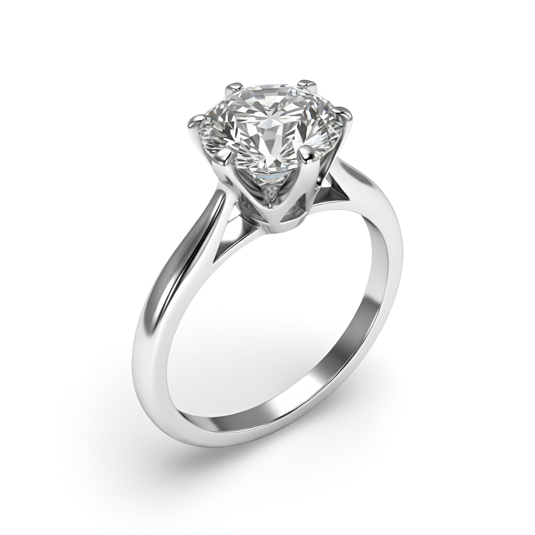 3.0ct Six-Prong Round Brilliant Ring
