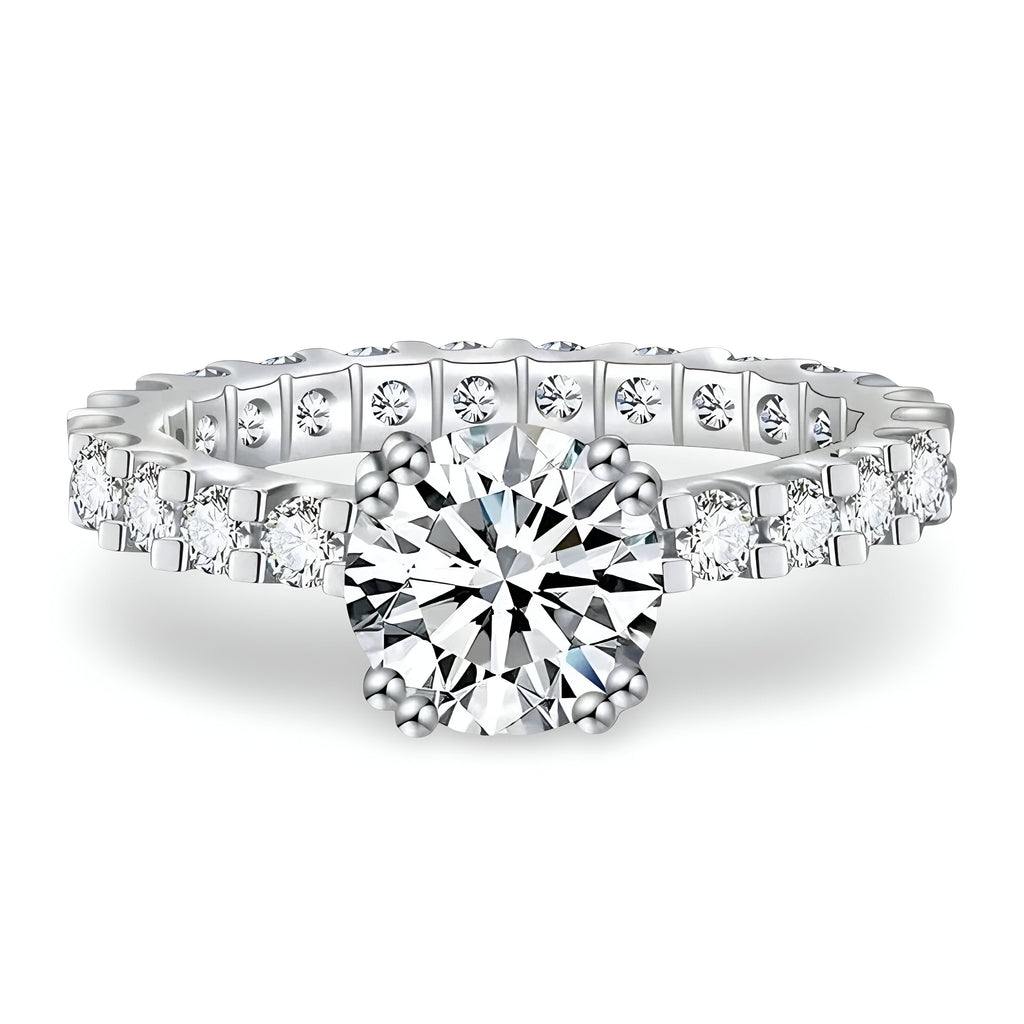 2.0 CT Clustered Solitaire Ring MG Essence