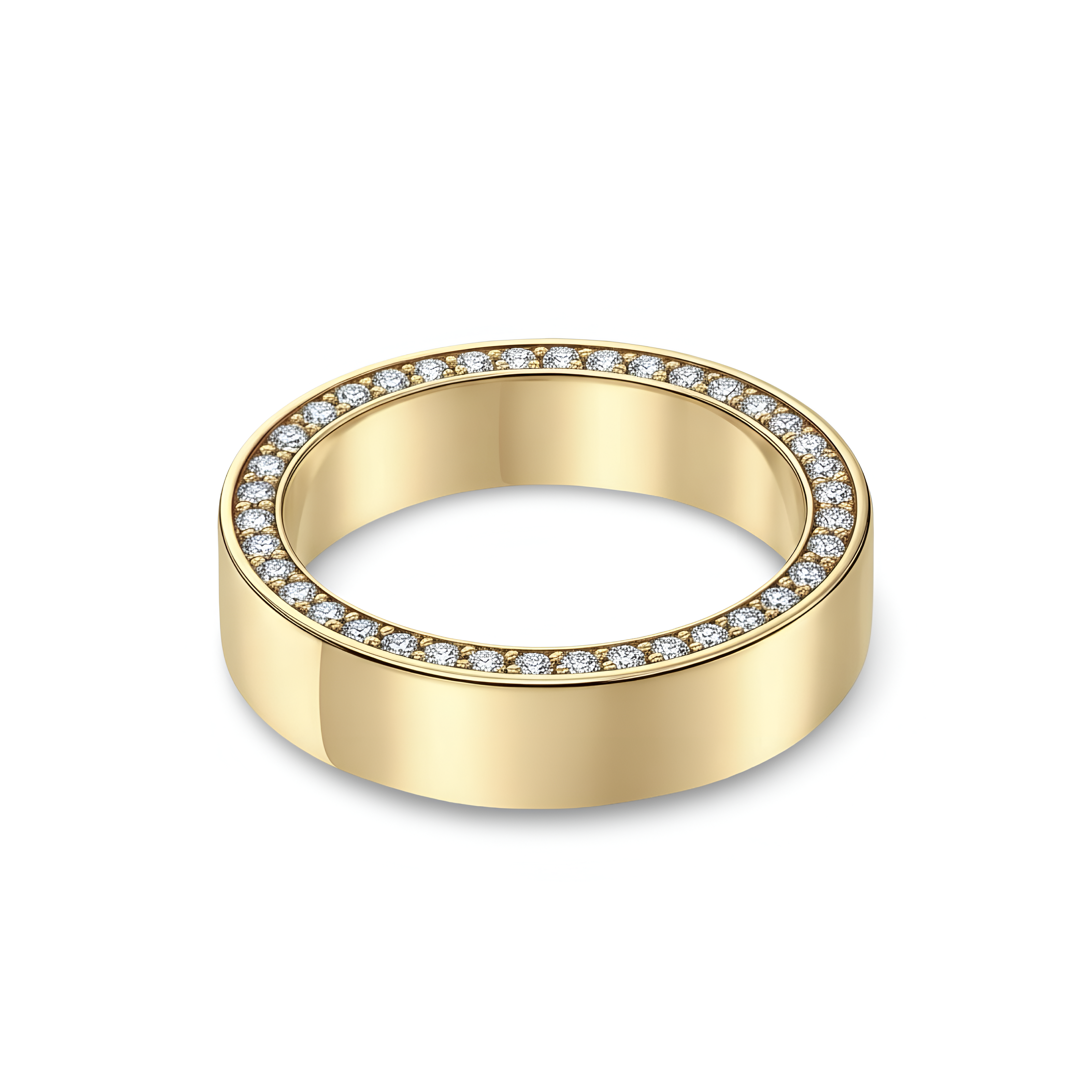 MG LUCENTIS™️ - Men’s Moissanite Band in 9K, 14K Gold