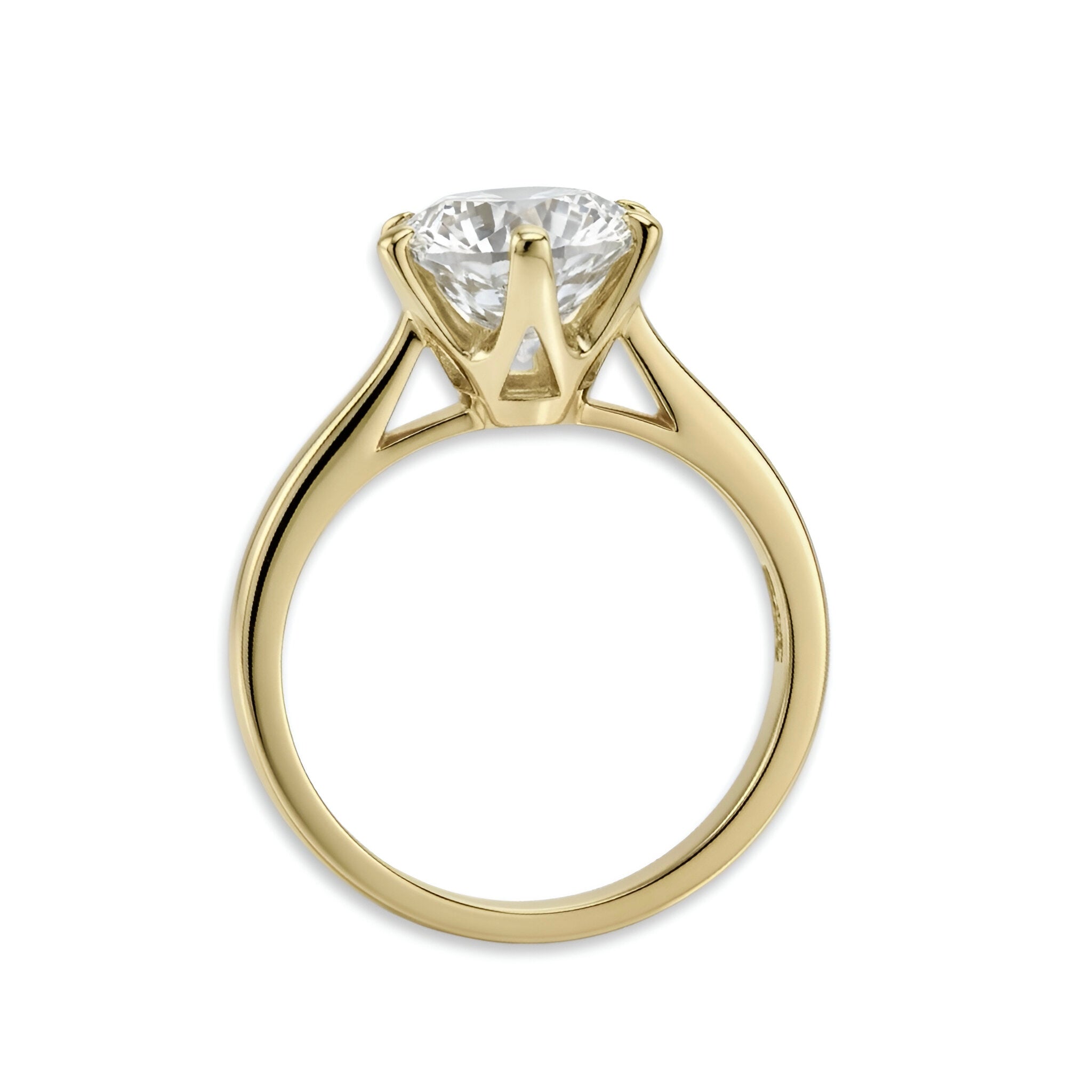 3.0ct Six-Prong Round Brilliant Ring