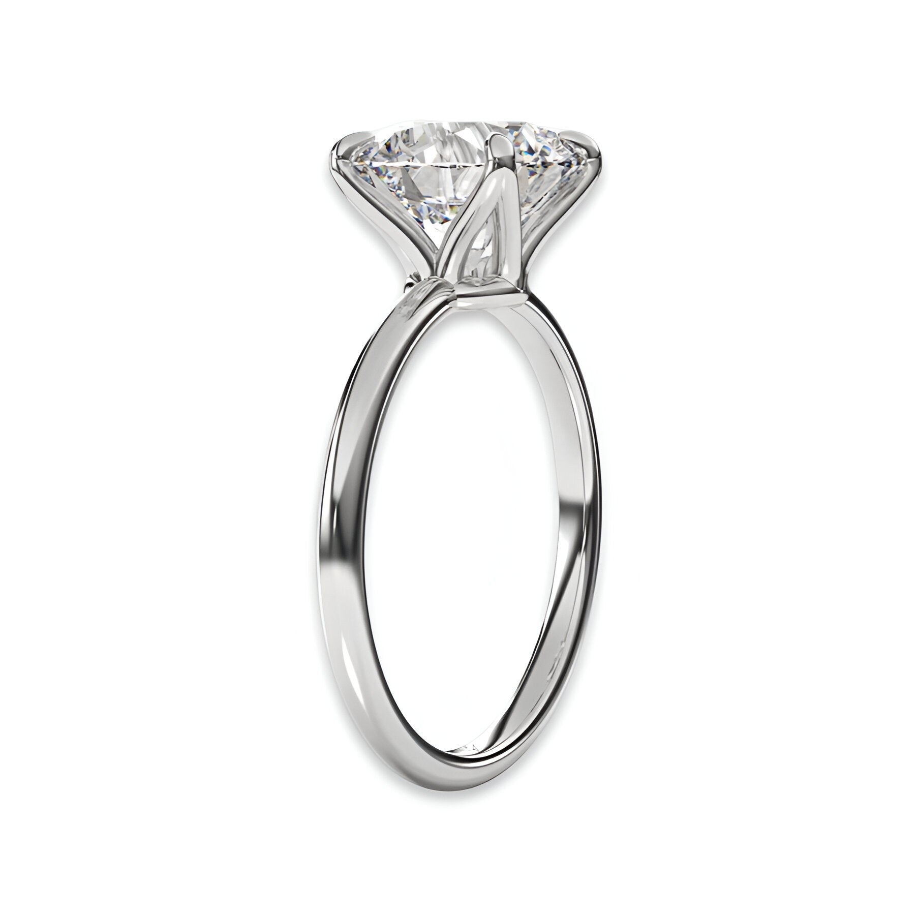 2.0CT Round Brilliant Solitaire W/ Four Prongs