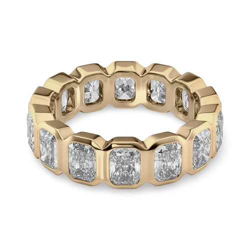 Radiant Cut Bezel Eternity Band MG ESSENCE