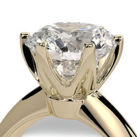 2.0ct Premium Round Brilliant Solitaire Ring – 6-Claw Tiffany Setting | 9K–18K Yellow Gold
