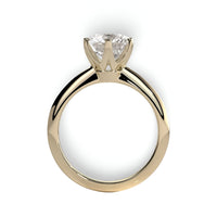 2.0ct Premium Round Brilliant Solitaire Ring – 6 Eagle-Tipped Claws with Petal Prong Setting | 9K–18K Yellow Gold