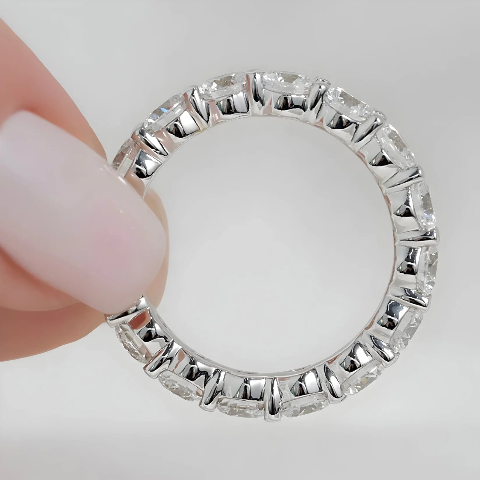 The Royal Round Eternity Band in Cubic