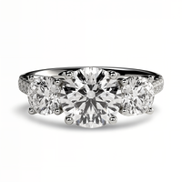MG FLORÉA™️ 3-Stone Round Brilliant Trilogy Ring