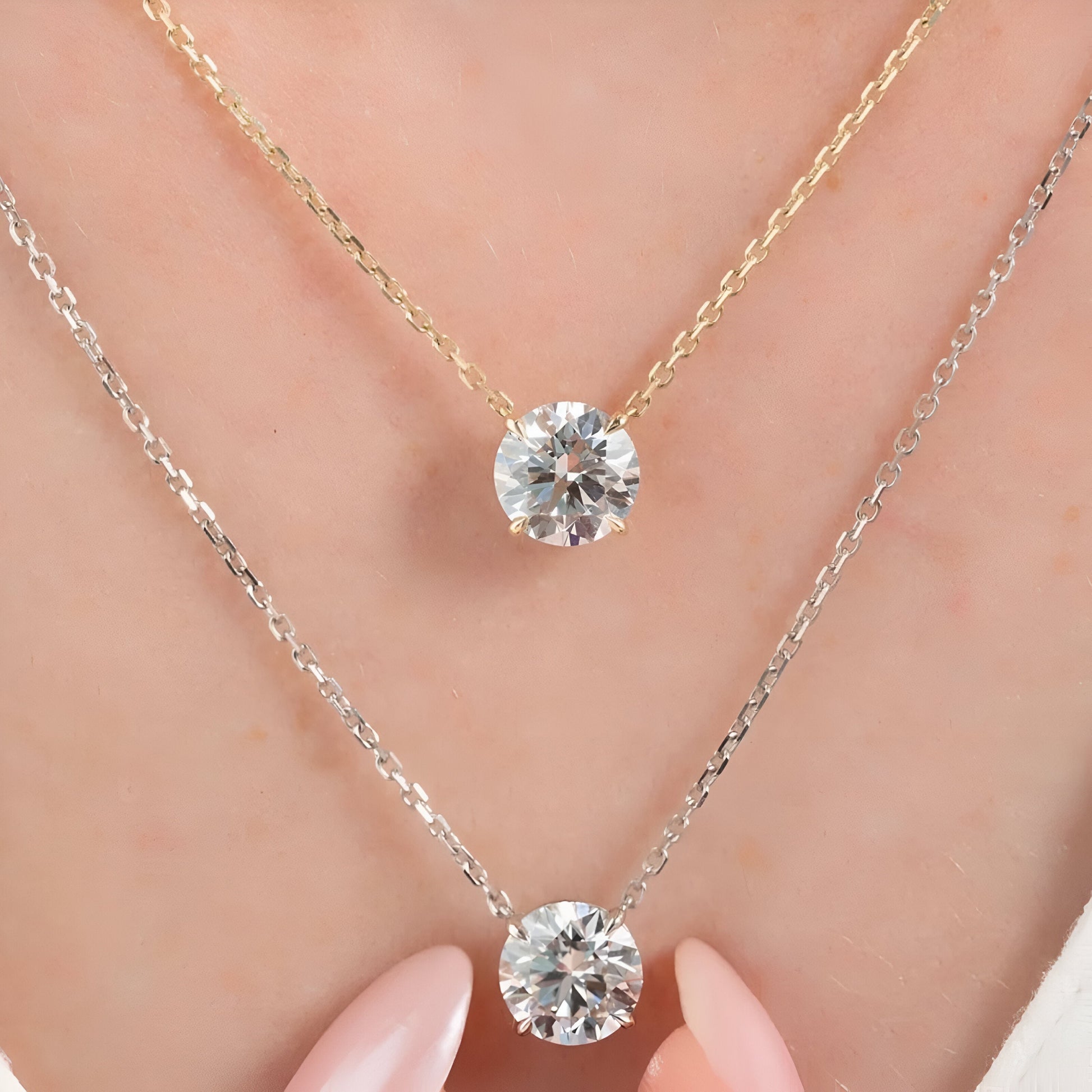 Round Aurora Glow Necklace MG ESSENCE