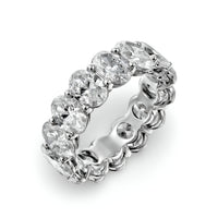 14ct Total Weight Oval Cut Full Eternity Band – 1ct Per Stone | Moissanite
