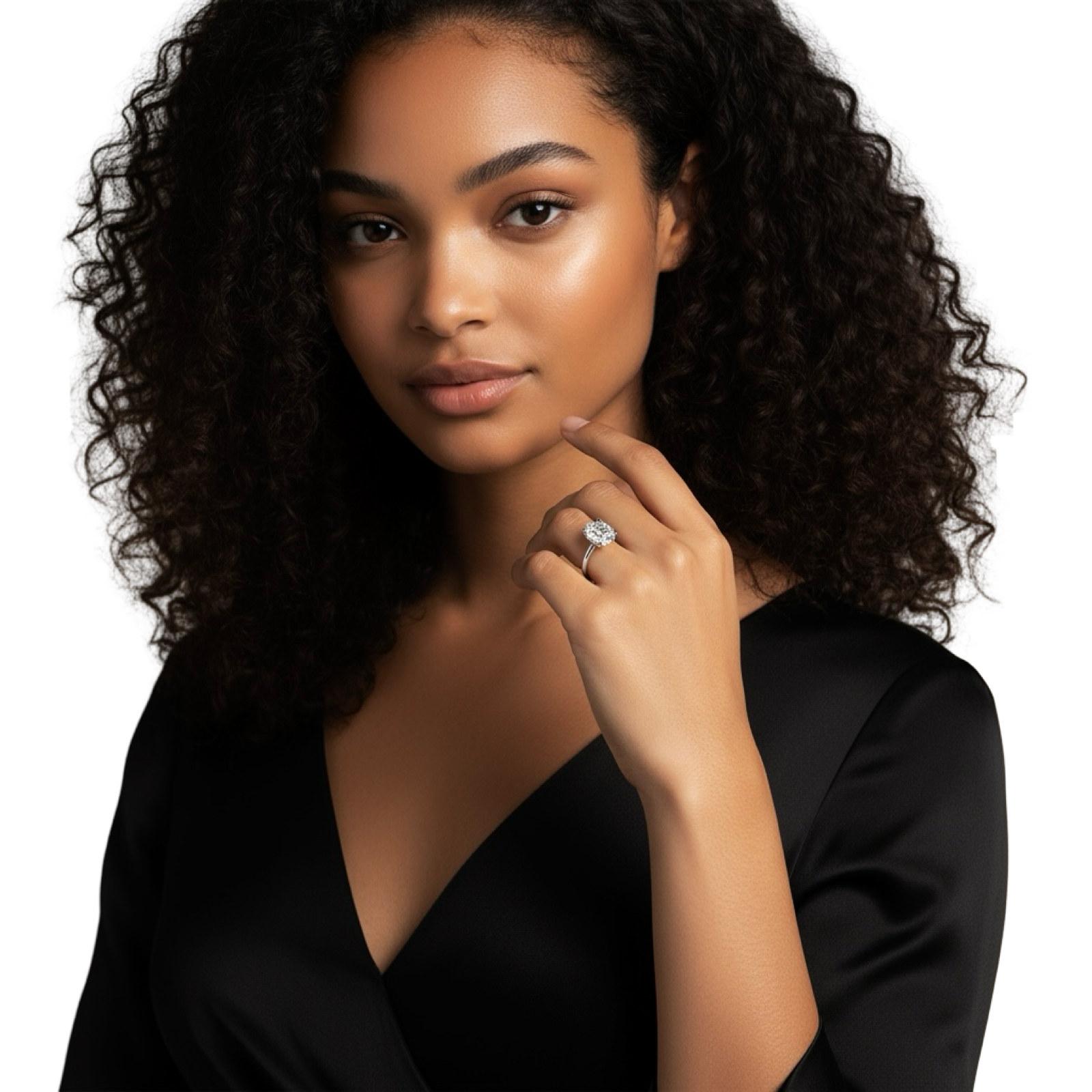 MG Solara™ 3.0ct Oval Solitaire Ring – White Gold (14ct & 18ct)