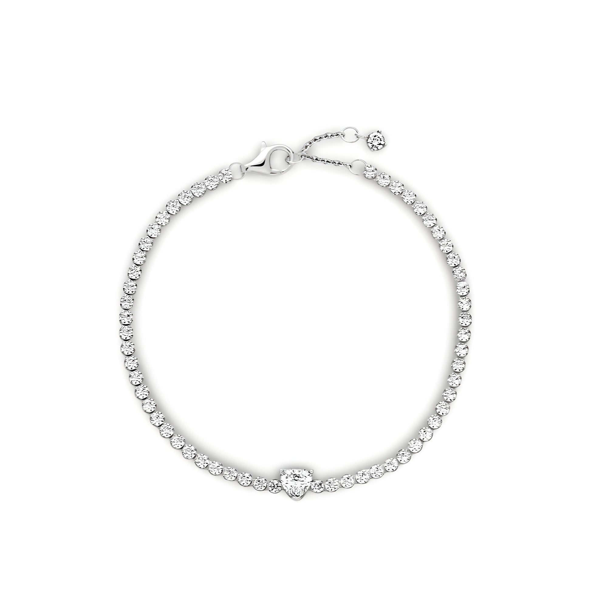 Tennis Hearted Bracelet - MG ESSENCE