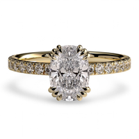 MG TALON PAVÉ™ Cushion Cut with Double Triple-Claw Prongs