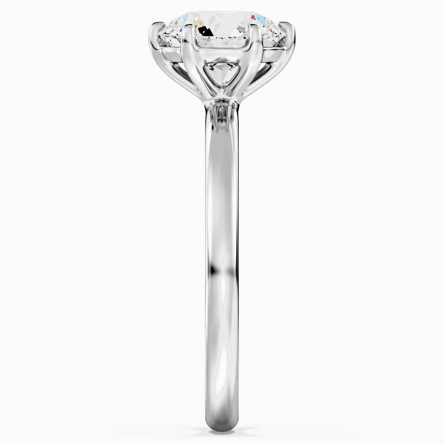 2.0 CT Six Claw Round Solitaire Ring - MG ESSENCE
