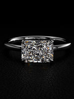 3.0ct Radiant-Cut East–West Solitaire
