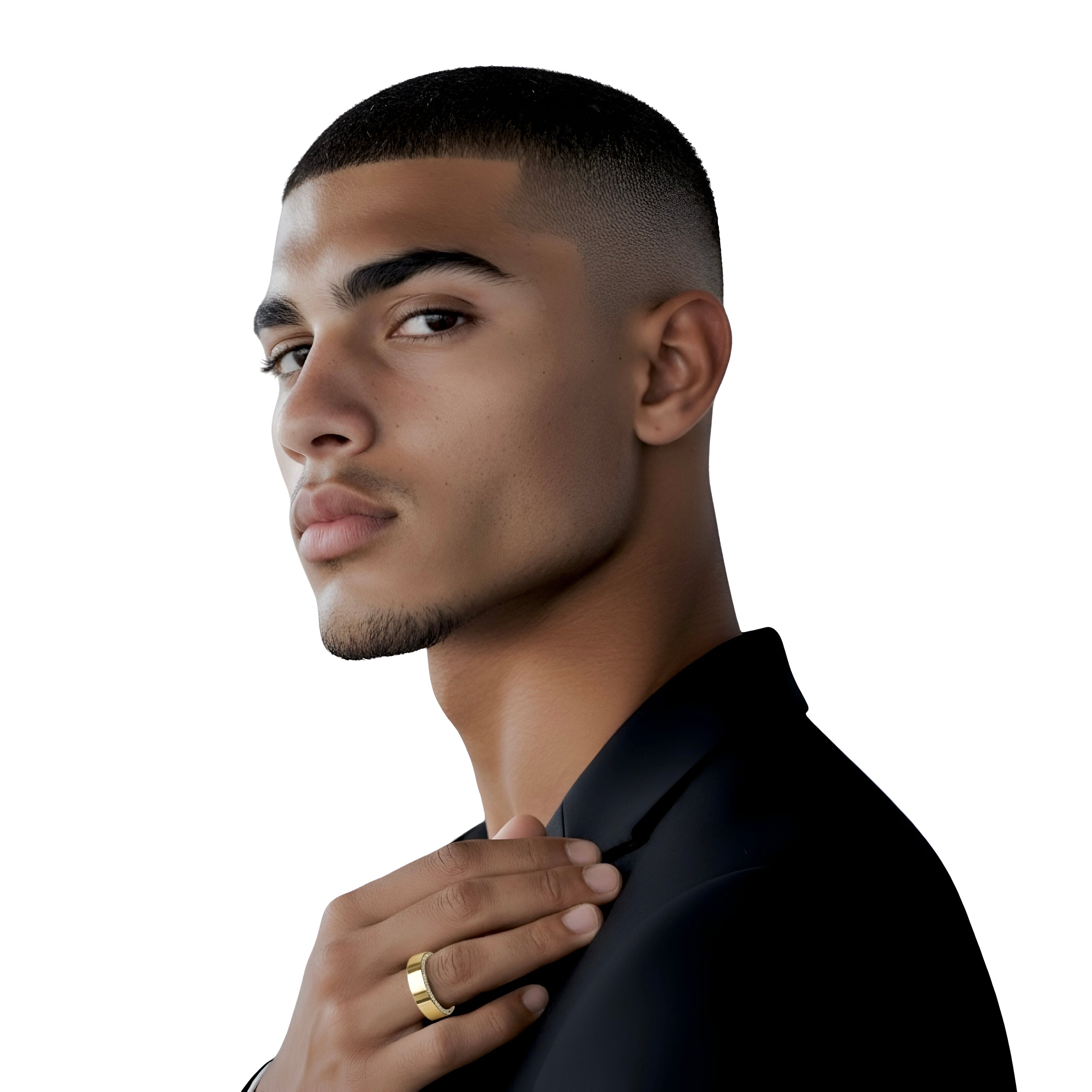 MG LUCENTIS™️ - Men’s Moissanite Band in 9K, 14K Gold