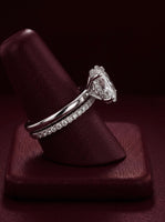 3.0CT Oval Cut Hidden Halo Bridal Set