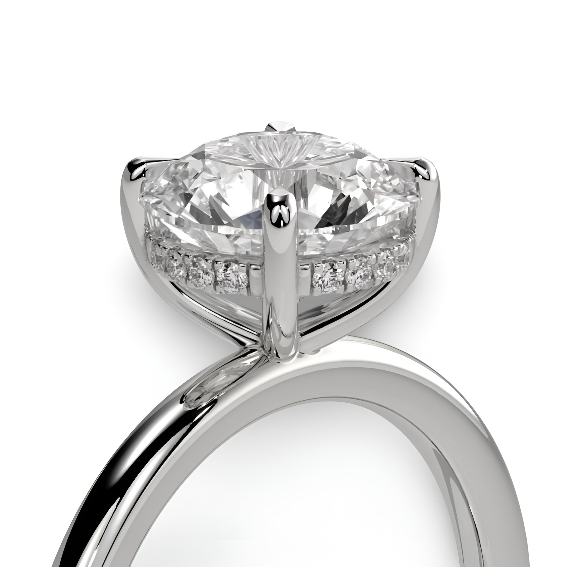 The Eternal Round Solitaire Ring in Sterling Silver