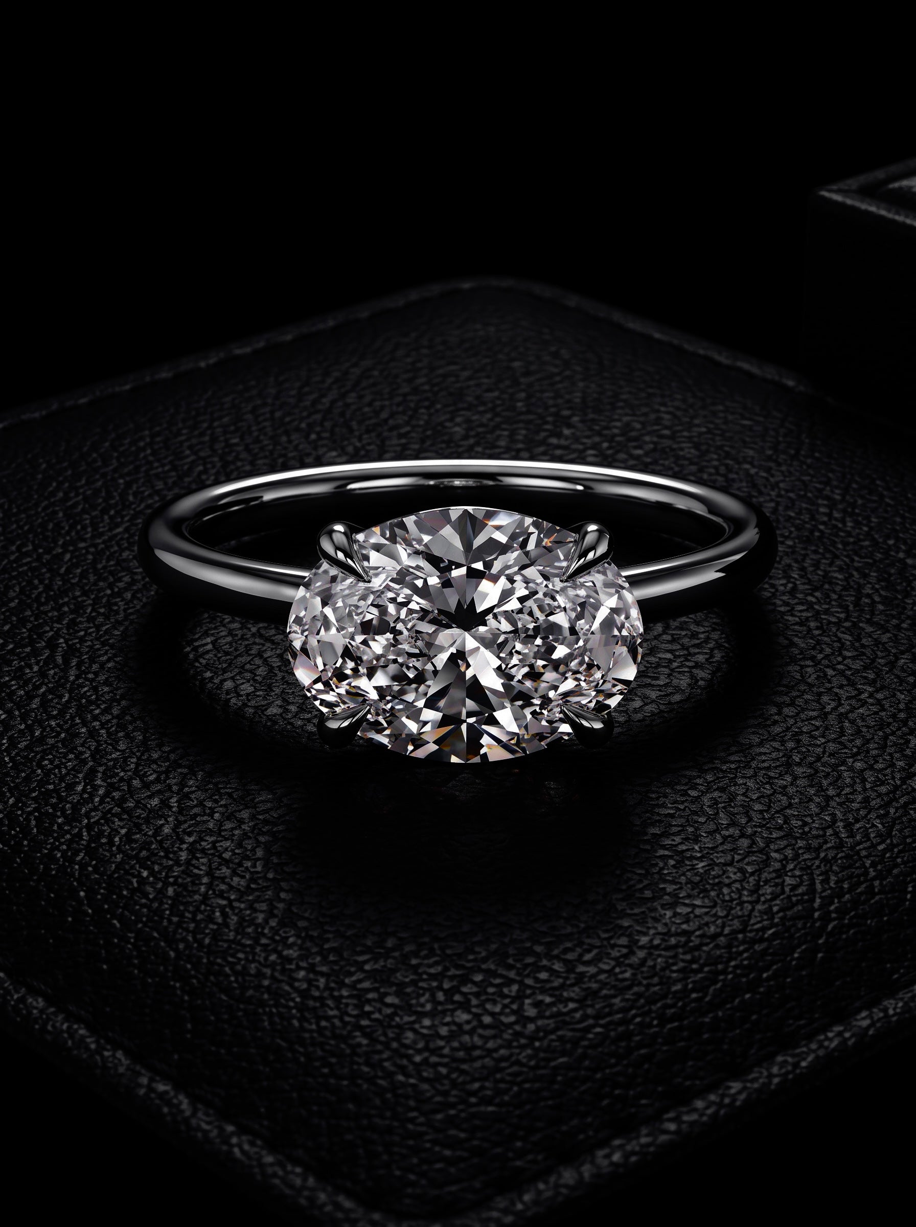 3.0ct Oval East–West Solitaire